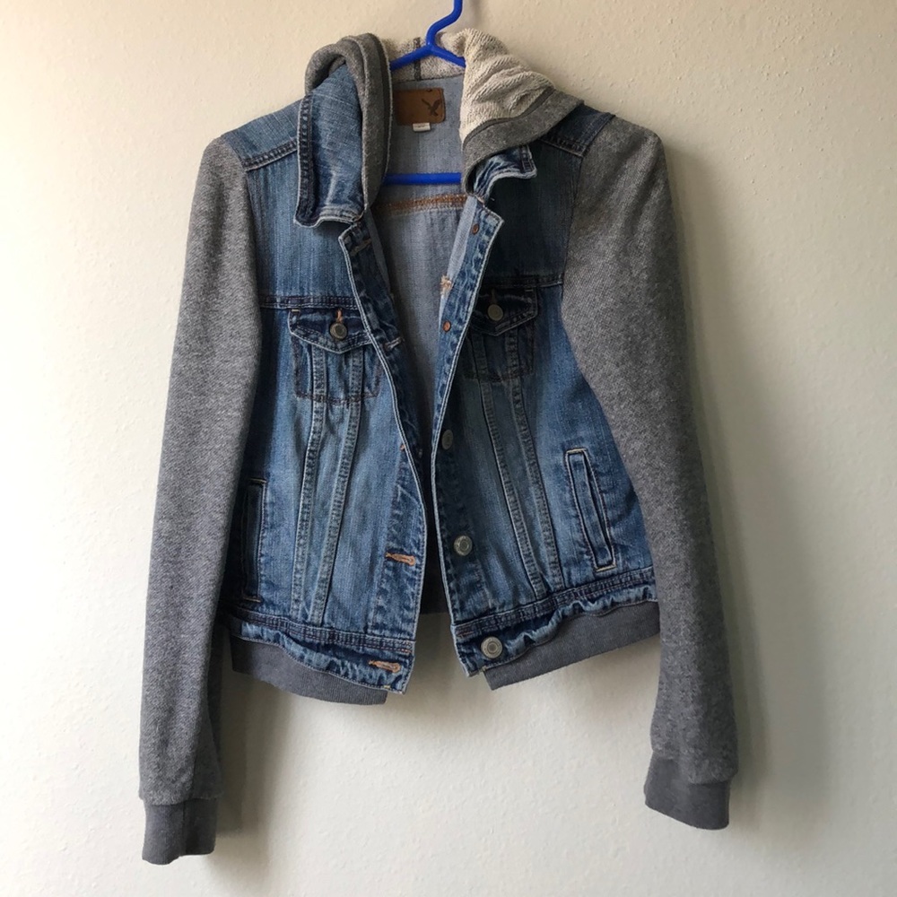 Denim Jacket with Hood